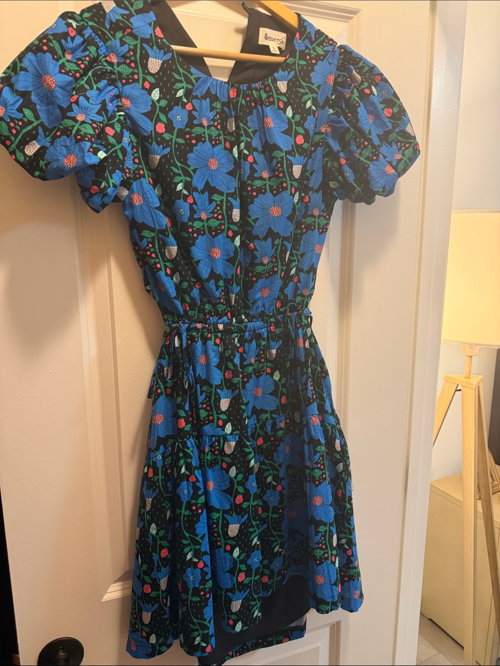 &Merci Blue Floral Short Dress
